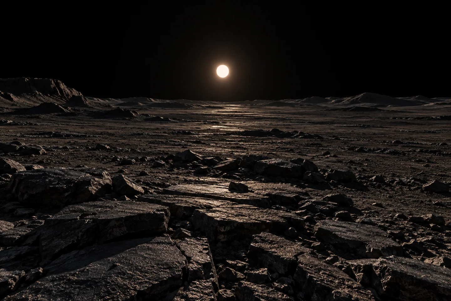Imagined view associated with TRAPPIST-1 b