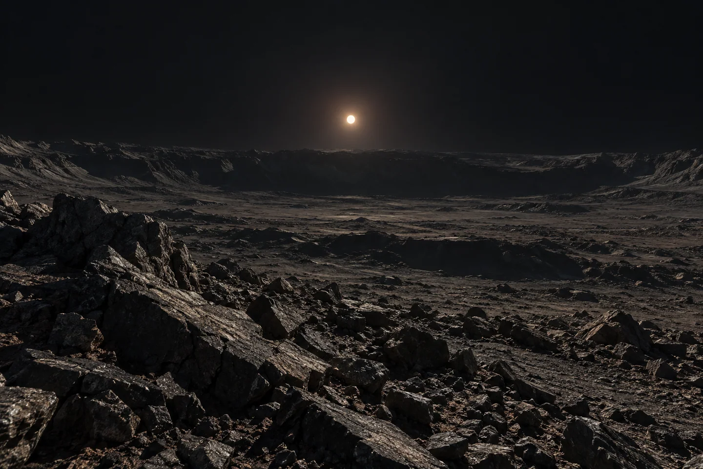 Imagined view associated with TRAPPIST-1 f